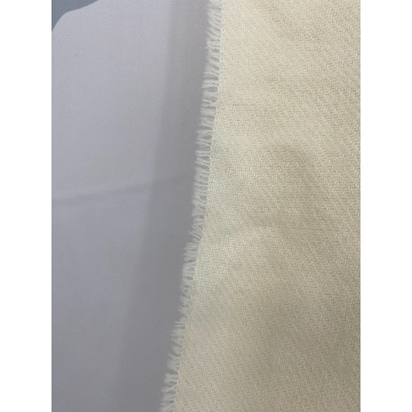 Steve Madden NWT Tricolor Fringe Scarf Grey Ivory Green Colorblock One Size New - Picture 3 of 7